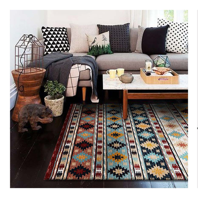 Eastern Art Exotic Style Colorful Indoor Area Rug Luxury Shag Carpets For Floor